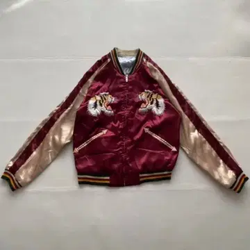 레어 테일러 토요 스베니어 자켓 리버서블 독수리 호랑이 실버