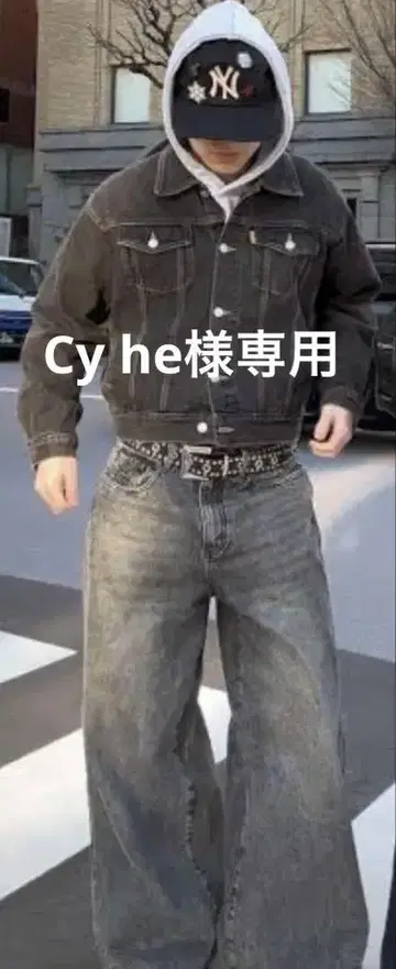 00년대 unknown 크롭 데님 자켓 City boy 리지드