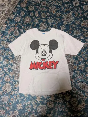80s 파랑 택 USA제 미키마우스 T셔츠 ONE SIZE