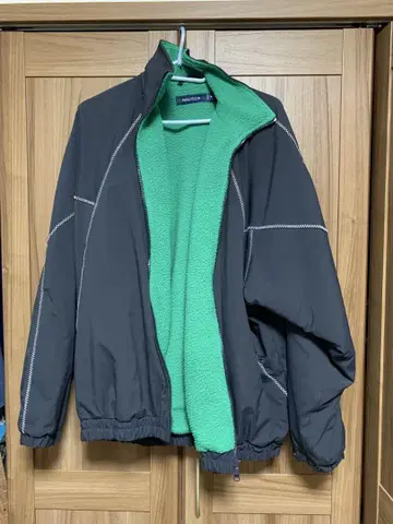 NAUTICA 보아 플리스 트랙 재킷 M 네이비