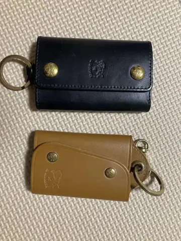 가죽 키케이스 블랙 브라운 2색 세트