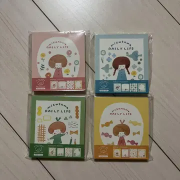 mizutama 님 DAILY LIFE 메모 용지 4종 세트