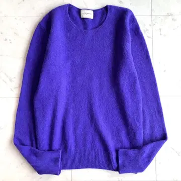 UNITED ARROWS 울 캐시미어 크루넥 니트 퍼플