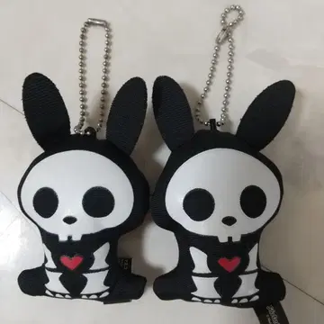 새상품급 스켈 애니멀즈 세트 마스코트 봉제 인형 볼체인