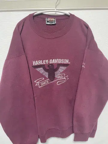 HARLEY-DAVIDSON 버건디 트레이닝복