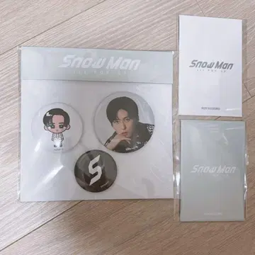 SnowMan 팝업 카드팩 A B 캔뱃지 메구로 렌 한국