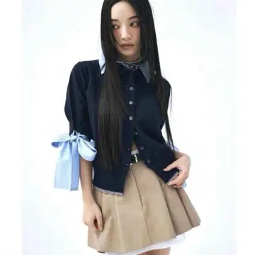 eimy istoire 셔츠 도킹 레이어드 니트