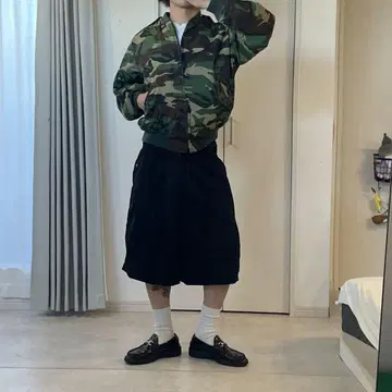 Ma-1 플라이트 자켓 카모플라쥬 크롭 자켓