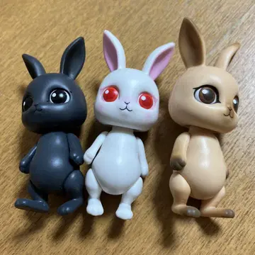 토끼 캡슐 토이 3개 세트