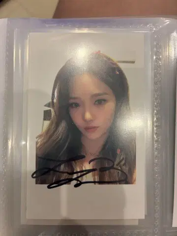 fromis_9 한정판 지성 친필 사인 폴라로이드 트레이딩 카드