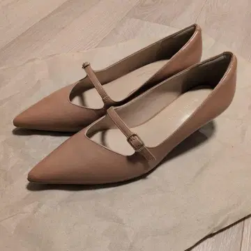 유나이티드 애로우즈 23.5cm 핑크 베이지 펌프스