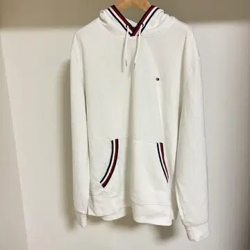 TOMMY HILFIGER 타미힐피거 화이트 풀오버 후드티