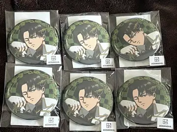 진격의 거인 마루쿠지 체스 소길 캔뱃지 리바이 A 6개 세트
