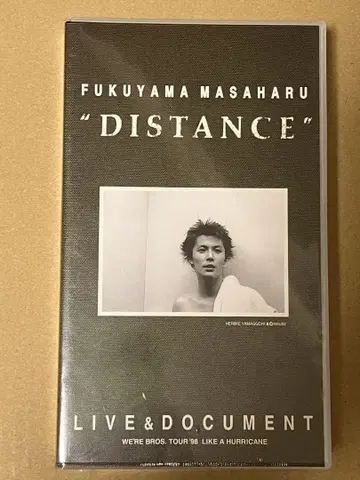 후쿠야마 마사히로 DISTANCE 라이브 다큐멘터리 VHS 미개봉 새상품