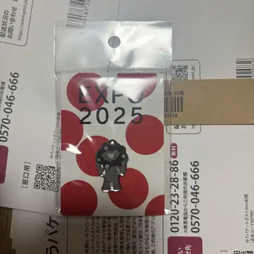 EXPO 2025 핀 배지 미야쿠미야쿠 블랙 만박