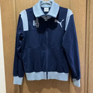 puma 트랙 자켓 저지 M 블루 계열 빈티지