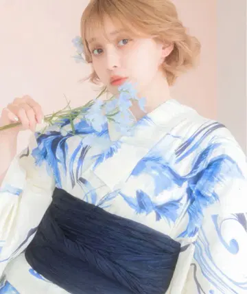 dita 유카타 석양의 환상 금붕어