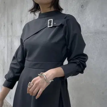 [ 새상품급 ] &g'aime 케이프 레이어드 원피스 블랙