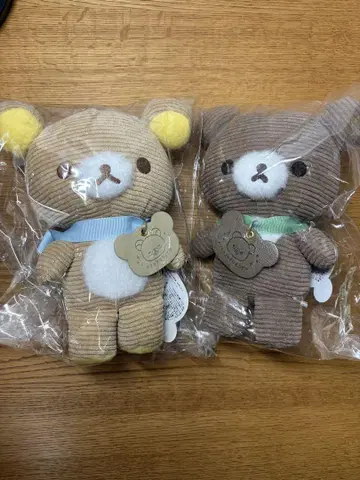 리락쿠마 당신에게 다가가는 리락쿠마 차이로이코구마 봉제 인형 2개