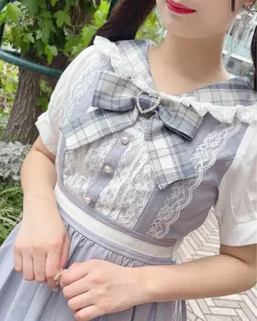 리즈리사 레이스 에이프런풍 카슈쿨 원피스