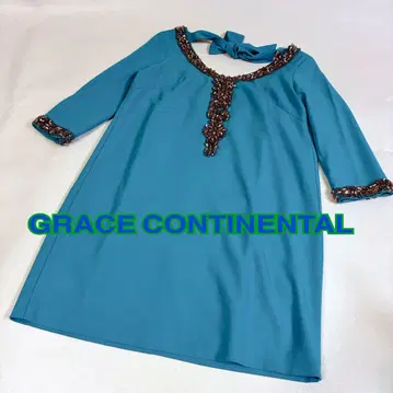 GRACE CONTINENTAL 비쥬 드레스 원피스