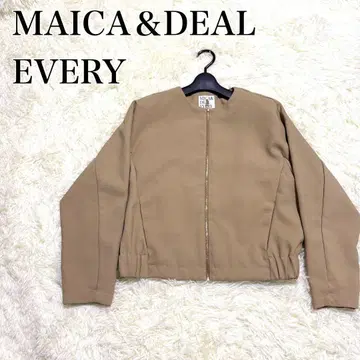 새상품급 MAICA & DEAL EVERY 노카라 블루종 크롭 기장