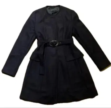 ZARA 벨트 노카라 코트