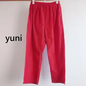 yuni 코튼 큐프라 프로덕트 다이 속바지 레드