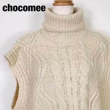 chocomee 초코미 슬리브리스 터틀넥 니트 J7