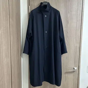 CABaN 울 개버딘 스탠드 카라 코트