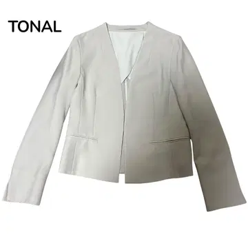 새상품급 TONAL 노카라 자켓 드라이 트윌 컴팩트 자켓 그레이지