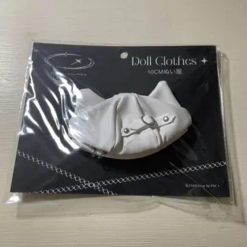 Oshiverse 고양이 베레모 화이트 10CM 솜인형 의류