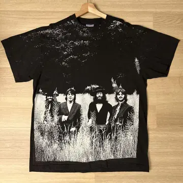 90s 비틀즈 올 패턴 티셔츠 XL