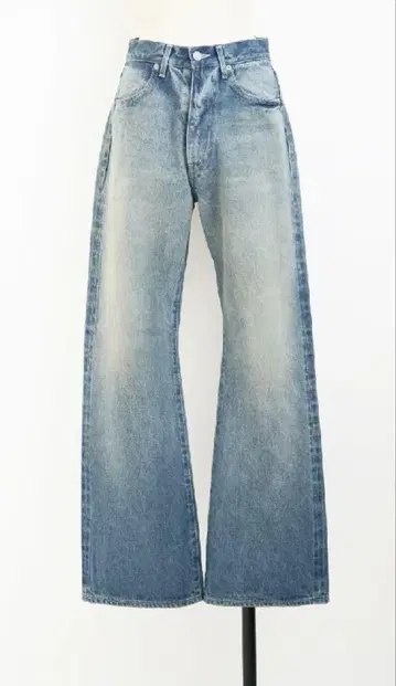 AURALEE SELVEDGE FADED HEAVY DENIM PANTS