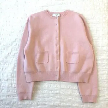 SLOBE IENA petit 가디건 pink 크롭 기장 울 혼방