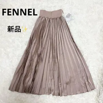 [ 새상품 ] FENNEL 페넬 플리츠 롱 스커트 핑크 허리밴딩