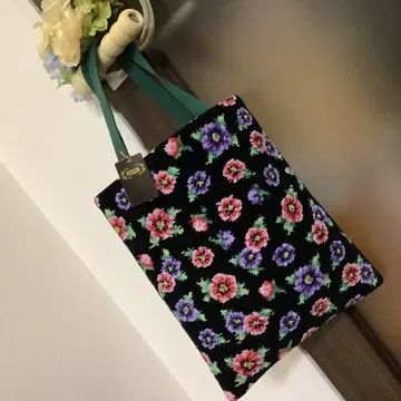 페이러 아네모네 안감 부착의 튼튼한 소재의 귀여운 백 꽃무늬 토트백