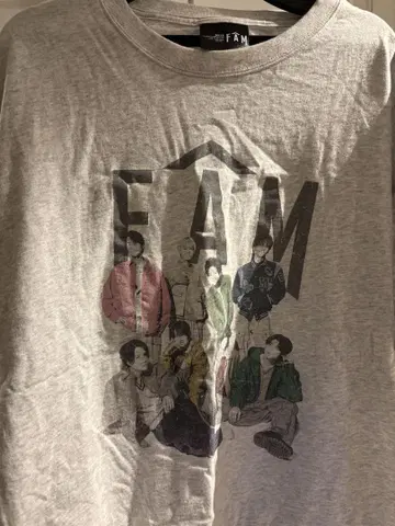 timelesz FAM 모쿠 화이트 티셔츠