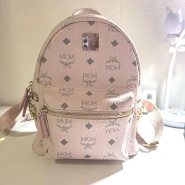mcm 백 파우더 핑크 미니 사이즈