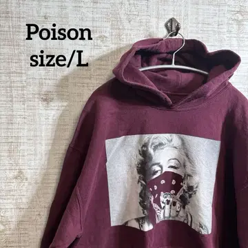 Popular Poison 마릴린 몬로 프린트 후드티