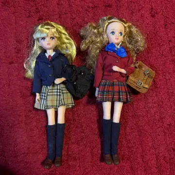 리카짱 인형 2체 세트 금발과 브라운