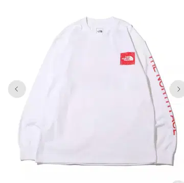 THE NORTH FACE SLEEVE GRAPHIC TEE WHITE