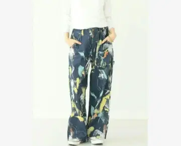 오어슬로우 BEAMS 별주 데님 페인터 팬츠 페인트