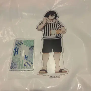 귀멸의 칼날 x 극락탕 콜라보 이구로 오바나이 목욕 후 아크릴 스탠드