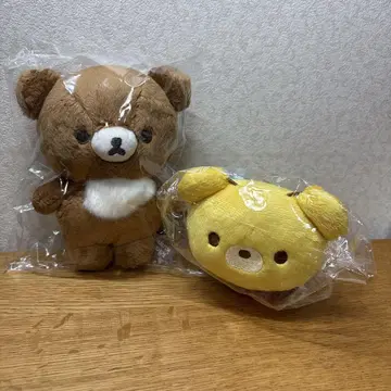 리락쿠마 차이로이코구마와 쿠마바치 봉제 인형 2개 세트