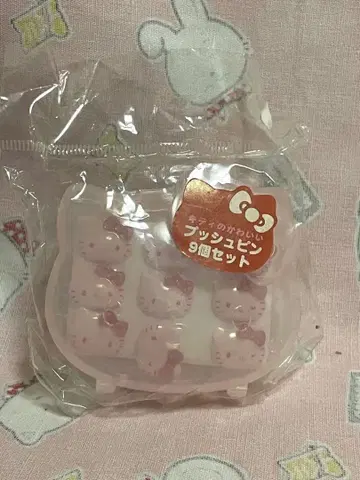 미개봉 새상품 헤이세이 레트로 헬로키티 핀셋 푸시 휴지통 산리오
