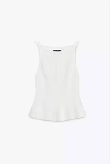 ZARA 페플럼 리본 상의