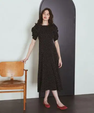 Maison de FLEUR 도트 원피스