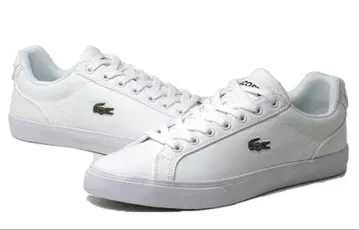 LACOSTE 라코스테 캔버스 스니커즈 남성용 45CMA0054