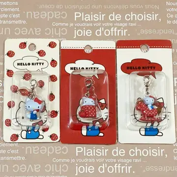 상품 설명 필독 헬로키티 여보세요 키티 지퍼 마스코트 3종 K365